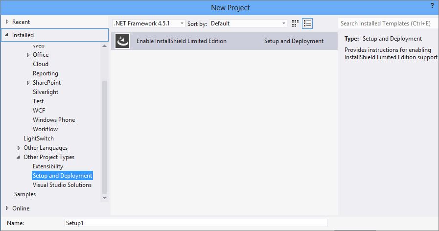 Visual Studio with out Installer Project